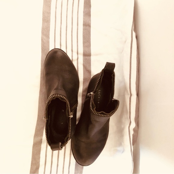 EUC Girls Bartalino Lucky Brand Leather Bootie. - Picture 2 of 4